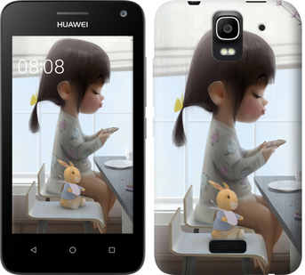 

Чехол Милая девочка с зайчиком для Huawei Ascend Y3C 636757