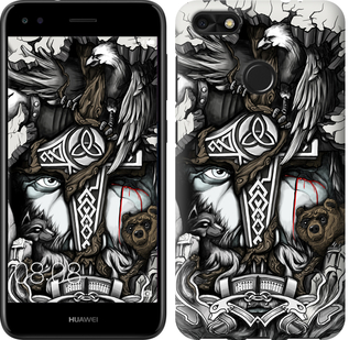 

Чехол Тату Викинг для Huawei P9 Lite mini 627732