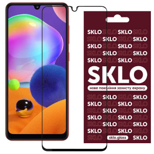 Захисне скло SKLO 3D (full glue) на Samsung Galaxy A31