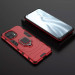 Купить Ударопрочный чехол Transformer Ring for Magnet для Xiaomi Mi 11 (Красный / Dante Red) на vchehle.ua