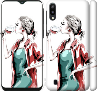 

Чехол Девушка с бокалом для Samsung Galaxy M10 841360