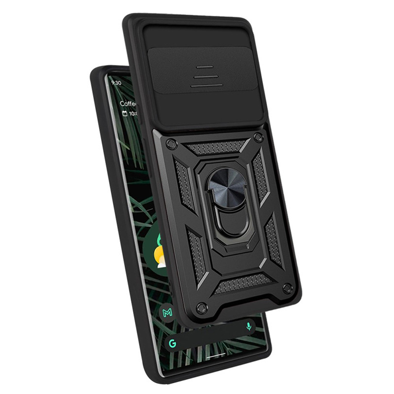 Фото Ударопрочный чехол Camshield Serge Ring для Google Pixel 6 Pro (Черный) в магазине vchehle.ua