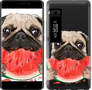 

Чохол Мопс і кавун на Meizu Pro 7 843703