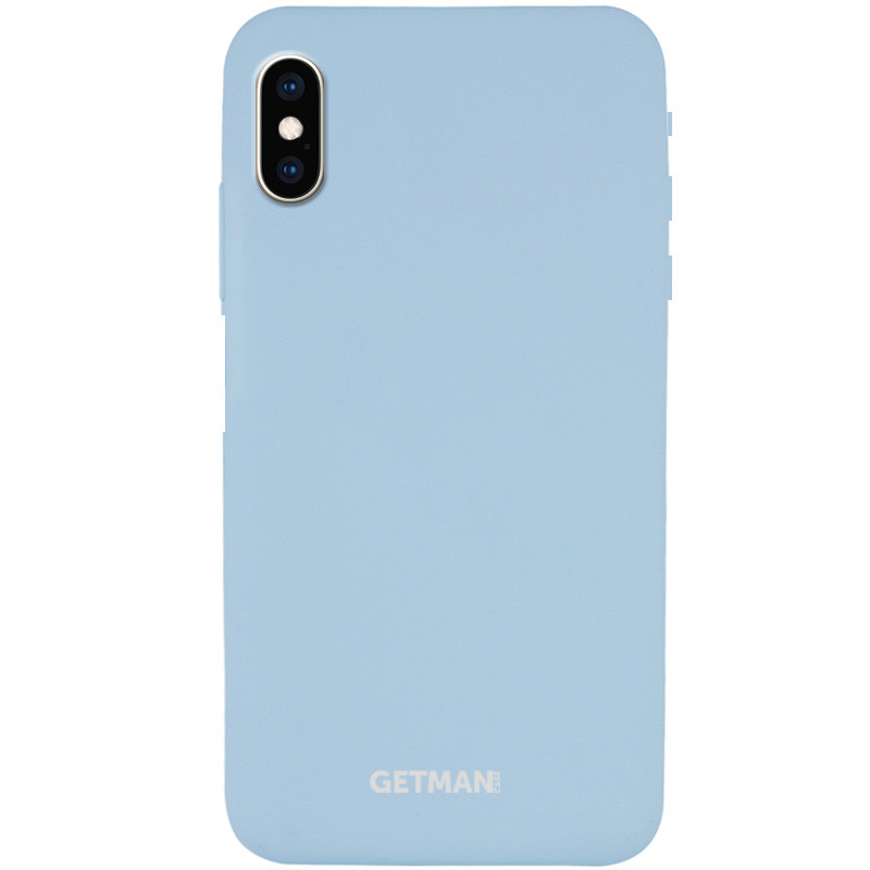 

Чехол Silicone Case GETMAN for Magnet для iPhone XS (5.8") (Серый / Mist Blue) 897217