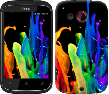 

Чохол бризки фарби на HTC Desire C A320e 381257