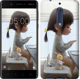 

Чохол Мила дівчинка з зайчиком на Nokia 5 636798