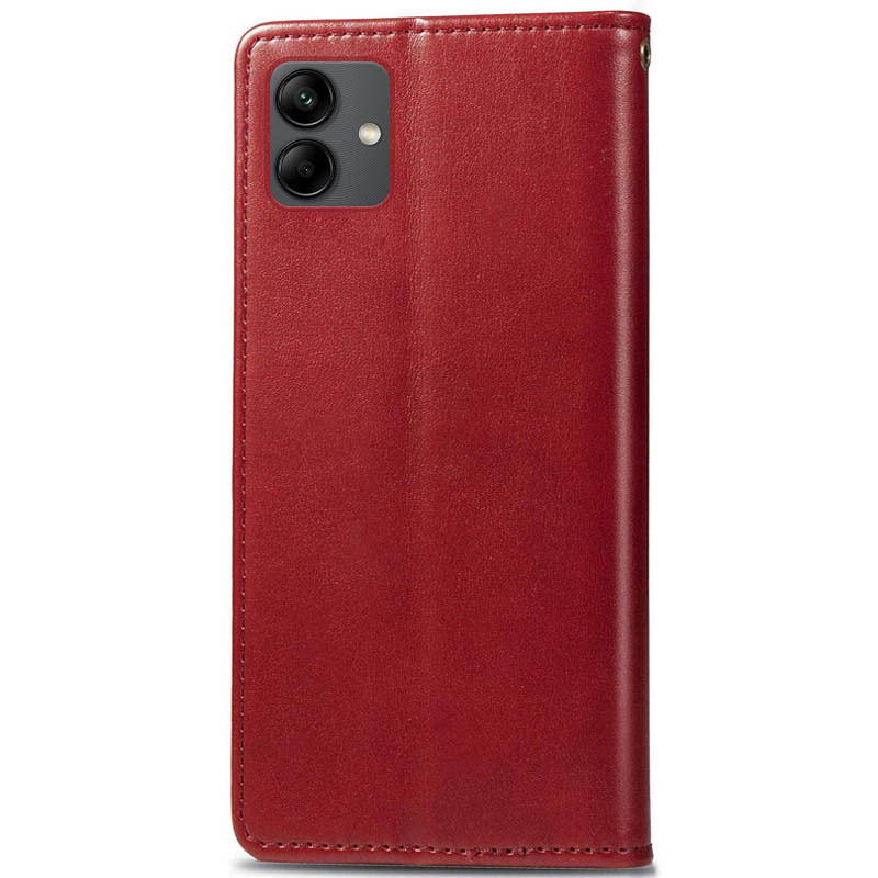 Фото Кожаный чехол-книжка GETMAN Gallant (PU) для Samsung Galaxy A04 (Красный) на vchehle.ua