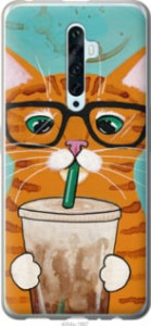 Чехол Зеленоглазый кот в очках для Oppo Reno 2Z