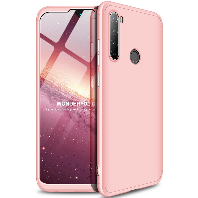 

Пластиковая накладка GKK LikGus 360 градусов (opp) для Xiaomi Redmi Note 8 2021 (Розовый / Rose Gold) 896286