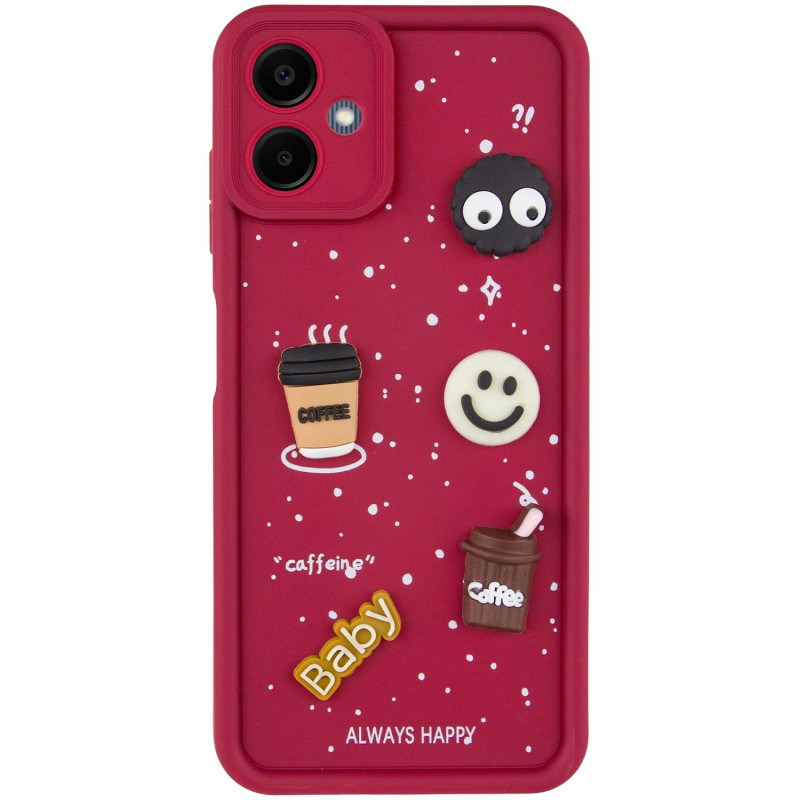 Фото Чохол TPU Toys Case на Samsung Galaxy A06 (Red / Always Happy) на vchehle.ua