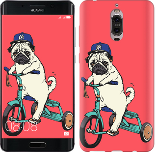 

Чехол Мопс на велосипеде для Huawei Mate 9 Pro 642851