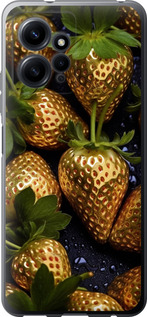 Чехол Золотая клубника для Xiaomi Redmi Note 12 4G