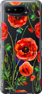 

Чехол Нарисованные маки для Asus ROG Phone 5 1634014