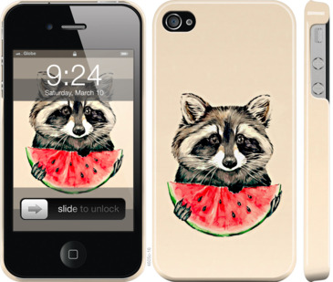

Чехол Енотик с арбузом для iPhone 4 799502