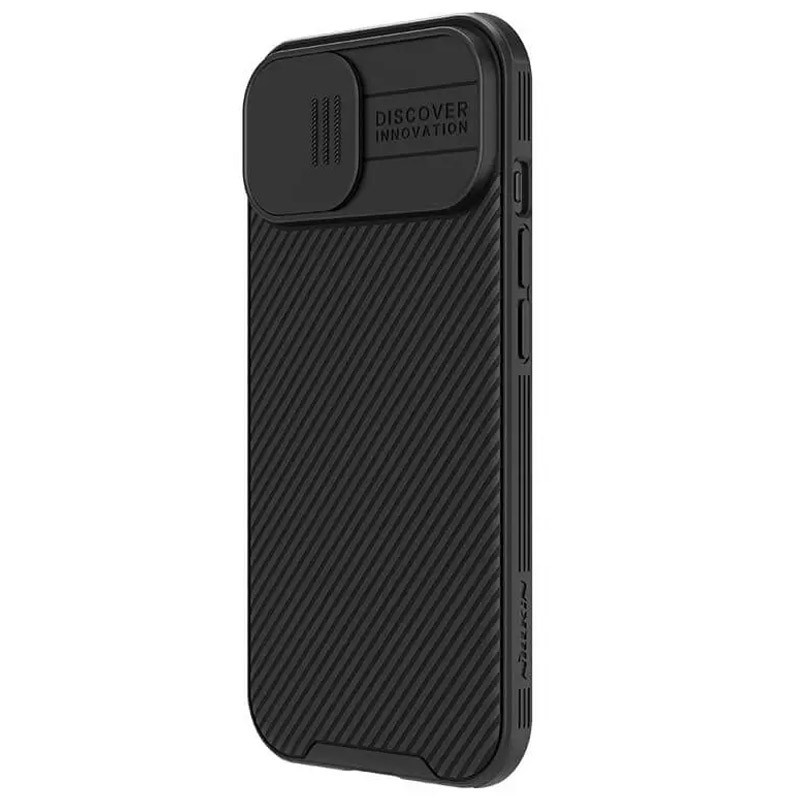 Фото Карбонова накладка Nillkin CamShield Pro Magnetic на Apple iPhone 15 (6.1") (Black) в маназині vchehle.ua