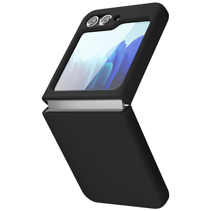 Фото Чохол Foldables Silicone Cover Lakshmi (AAA) на Samsung Galaxy Z Flip6 (Чорний / Black) на vchehle.ua
