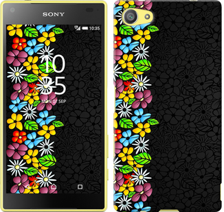 

Чехол цветочный орнамент для Sony Xperia E3 D2202 102306