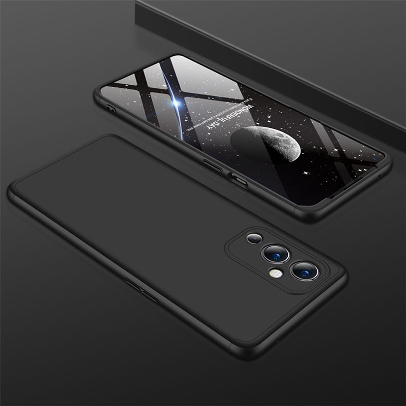 Фото Пластиковая накладка GKK LikGus 360 градусов (opp) для OnePlus 9 (Черный) на vchehle.ua