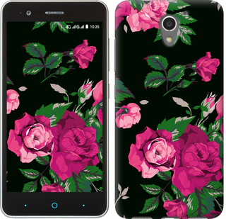 

Чохол Троянди на чорному тлі на ZTE A510 547232