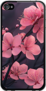Чехол Пурпурная сакура для iPhone 4