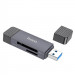 Фото Картридер Hoco HB45 Spirit 2in1 USB/Type-C 3.0 (Metal gray) в магазине vchehle.ua