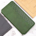 Купить Кожаный чехол книжка GETMAN Cubic (PU) для Samsung Galaxy S21 FE (Зеленый) на vchehle.ua