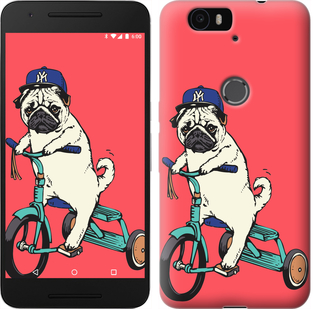 

Чохол Мопс на велосипеді на Google Pixel XL 87877