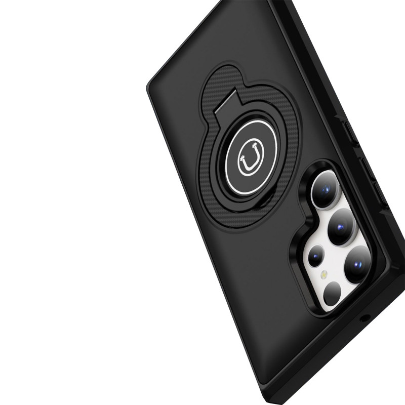 TPU+Textured PC Magnet на Samsung Galaxy S23 Ultra (Black) в магазині vchehle.ua