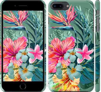

Чохол Тропічні квіти v1 на iPhone 8 Plus 844764