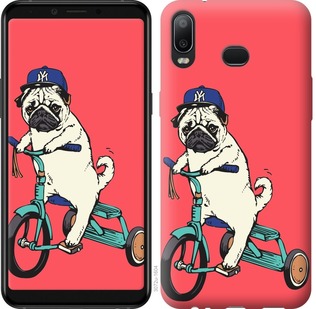 

Чехол Мопс на велосипеде для Samsung Galaxy A6s 690361