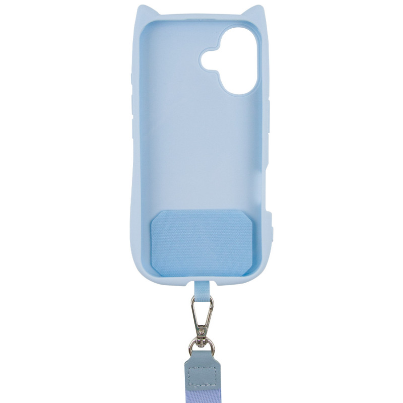 Фото Чехол TPU GETMAN Cat with straps для Apple iPhone 16 Plus (6.7") (Blue) в магазине vchehle.ua