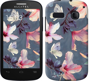 

Чохол Намальовані квіти на Alcatel One Touch Pop C3 4033D 596488