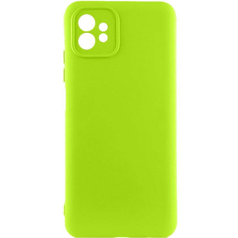 Чохол Silicone Cover Lakshmi Full Camera (A) на Motorola Moto G32 (Салатовий / Neon Green)