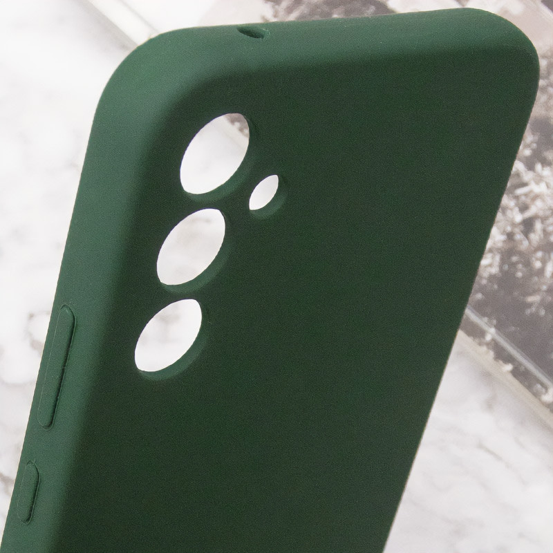 Чехол Silicone Cover Lakshmi Full Camera (AA) with logo для Samsung Galaxy A56 5G (Зеленый / Dark green) в магазине vchehle.ua