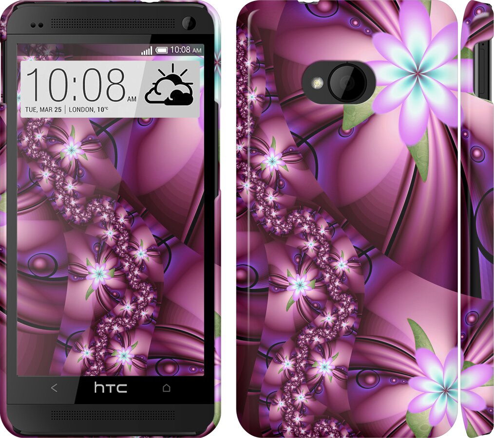 

Чехол Цветочная мозаика для HTC One M7 120941