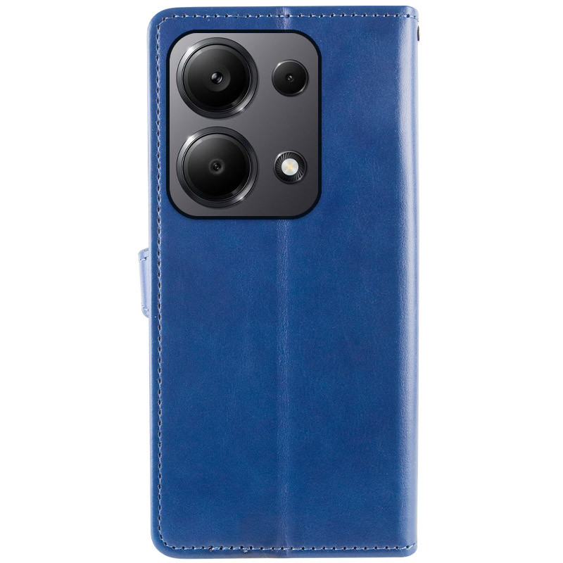 Фото Шкіряний чохол-книжка GETMAN Gallant (PU) для Xiaomi Redmi Note 13 Pro 4G / Poco M6 Pro 4G (Синій) на vchehle.ua