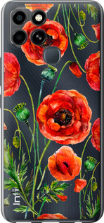 

Чохол Намальовані маки на Infinix Smart 6 1633991