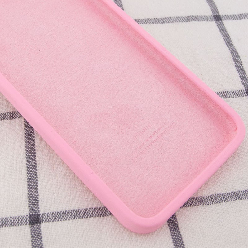 Фото Чехол Silicone Case Square Full Camera Protective (AA) для Apple iPhone 11 Pro (5.8") (Розовый / Light pink) на vchehle.ua
