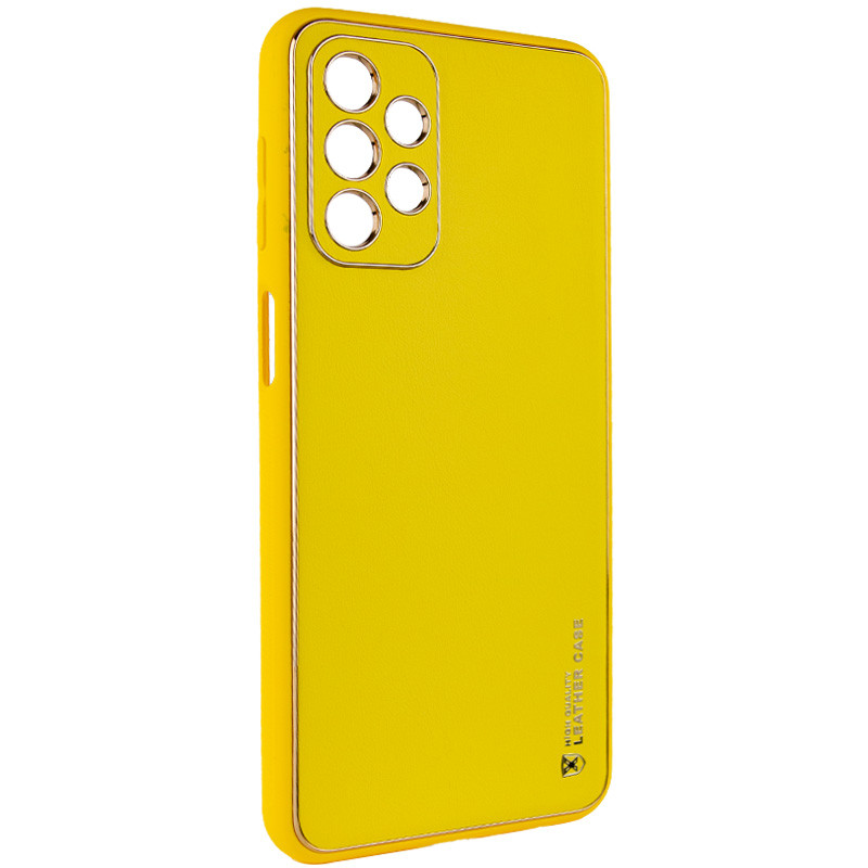 Фото Кожаный чехол Xshield для Samsung Galaxy A23 4G (Желтый / Yellow) на vchehle.ua