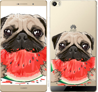

Чехол Мопс и арбуз для Huawei P8 Max 843807