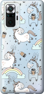 

Чехол Единорог и кофе для Xiaomi Redmi Note 10 Pro 1607276
