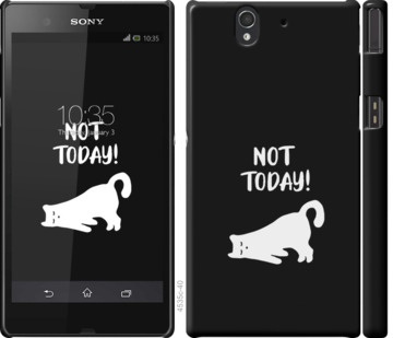 

Чехол Уставший кот для Sony Xperia Z C6602 874309