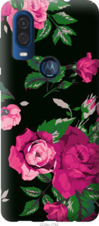 

Чохол Троянди на чорному тлі на Motorola One Vision 780352