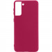 Чохол Silicone Cover Full without Logo (A) на Samsung Galaxy S21 (Бордовий / Marsala)
