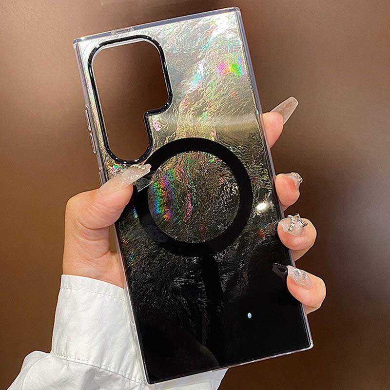 Фото Чехол TPU Shiny Mountain (MagFit) для Samsung Galaxy S24 Ultra (Black) в магазине vchehle.ua