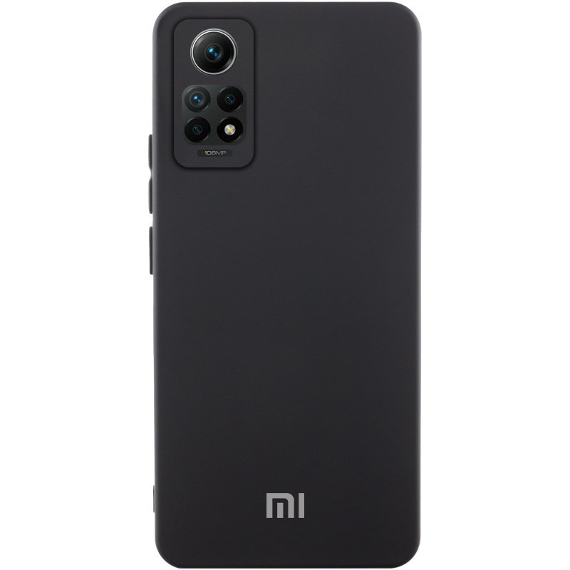 Чохол Silicone Cover Lakshmi Full Camera (AA) with logo на Xiaomi Redmi Note 12 Pro 4G (Чорний / Black)