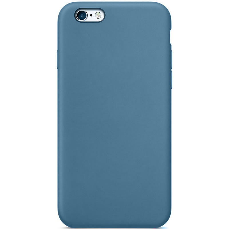 Чехол Silicone Case Full Protective (AA) NO LOGO для Apple iPhone SE (2020) (Синий / Blue Jay)