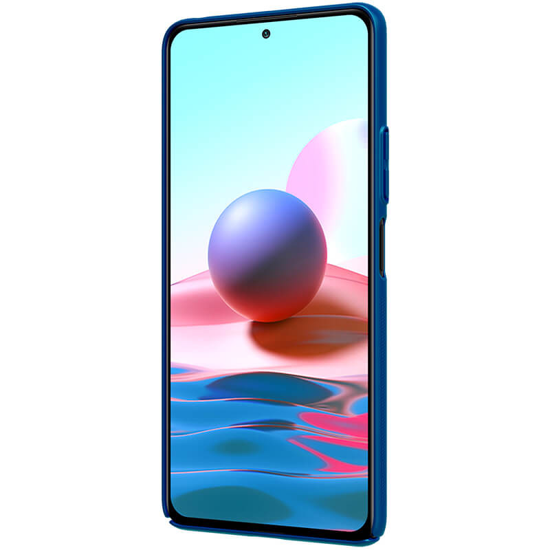 

Чохол Nillkin Matte для Xiaomi Redmi Note 10 Pro (Бірюзовий / Peacock blue) 1172636