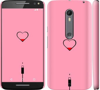 

Чехол Подзарядка сердца1 для Motorola Moto X Style 730443