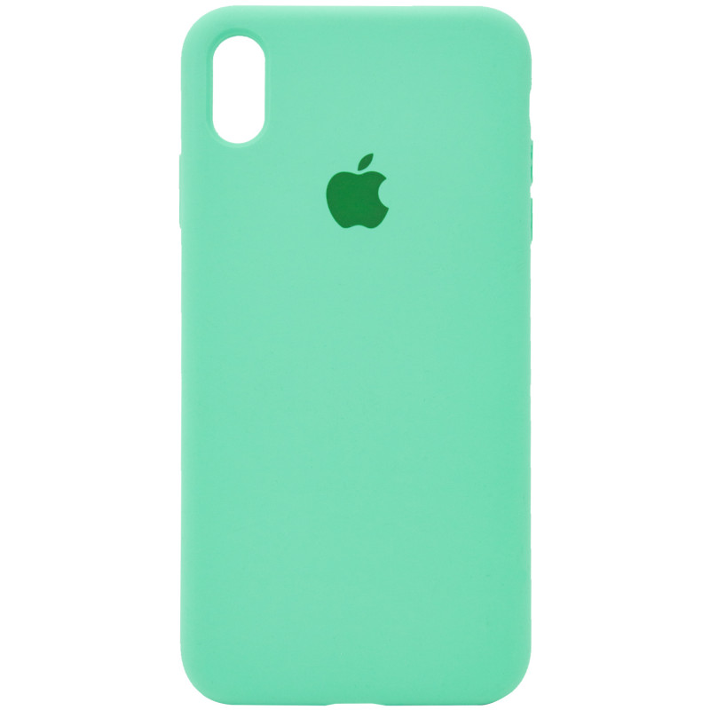 Чохол Silicone Case Full Protective (AA) на Apple iPhone X (5.8") / XS (5.8") (Зелений / Spearmint)